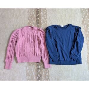 Crewcuts Girls' Tops Sz 7 - Sweater & Sweatshirt Bundle